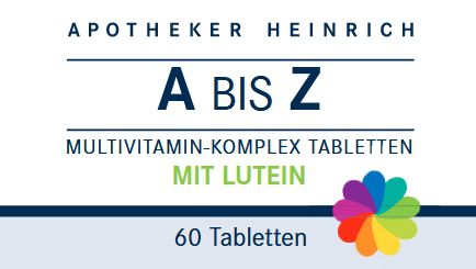 Apotheker - Heinrich  A bis Z Multivitamin-Komplex mit Lutein